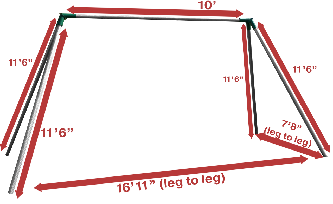 S82NS - Standard 8' High - No Swings - 1 Bay - Commercial 