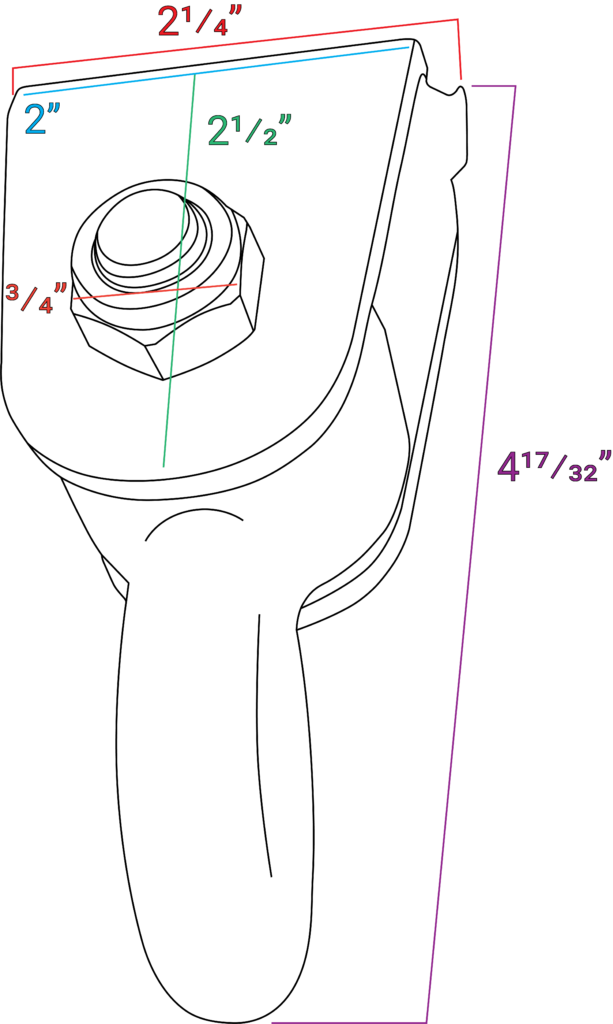 An image showing all dimensions of sh107.