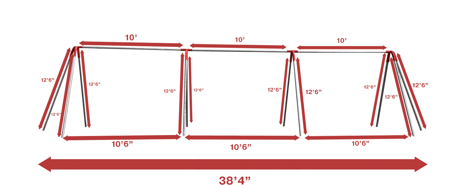 An image showing the dimensions of the h106.