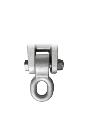 An image showing the side view of a SH165 on a swing hanger.