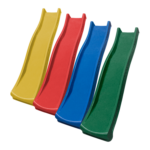 An image showing all colors of the residential 8' wave slide.