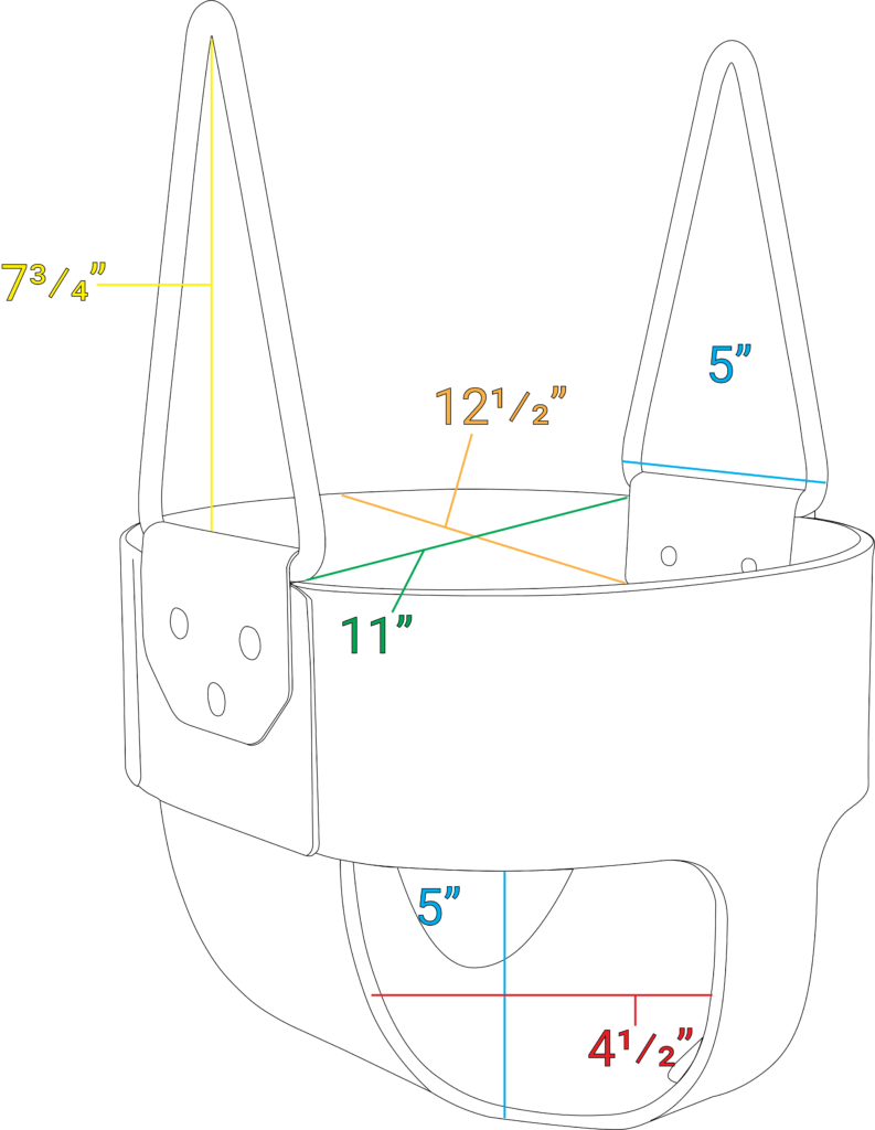 An image showing all dimensions of the S100