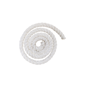 An image showing a white nylon rope.