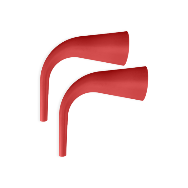 An image showing talk horns in red.