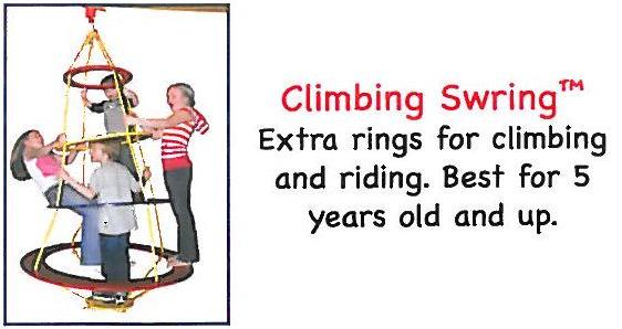 An image showing an ad for a climbing swring