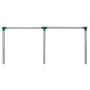 An image showing a 2 bay 5 inch pipe swing frame