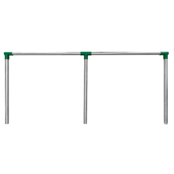 An image showing a 2 bay 5 inch pipe swing frame
