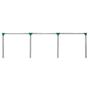 An image showing a 3 bay 5 inch pipe swing frame